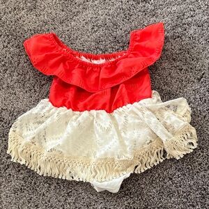 Ruffled Baby Moana Costume Dress